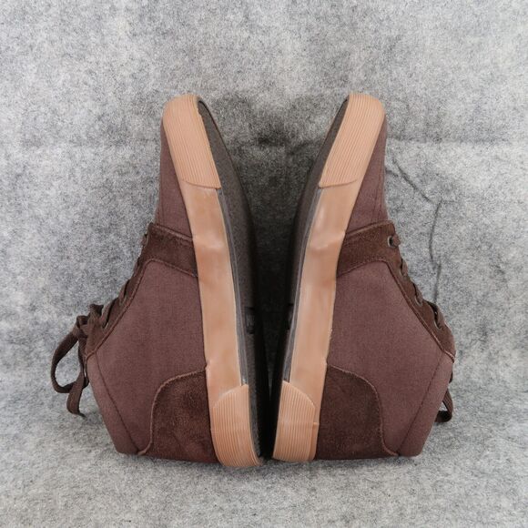 Polo Ralph Lauren Shoes Kids 5 Sneaker Chukka Casual Leather Canvas Boys Brown - Picture 10 of 14